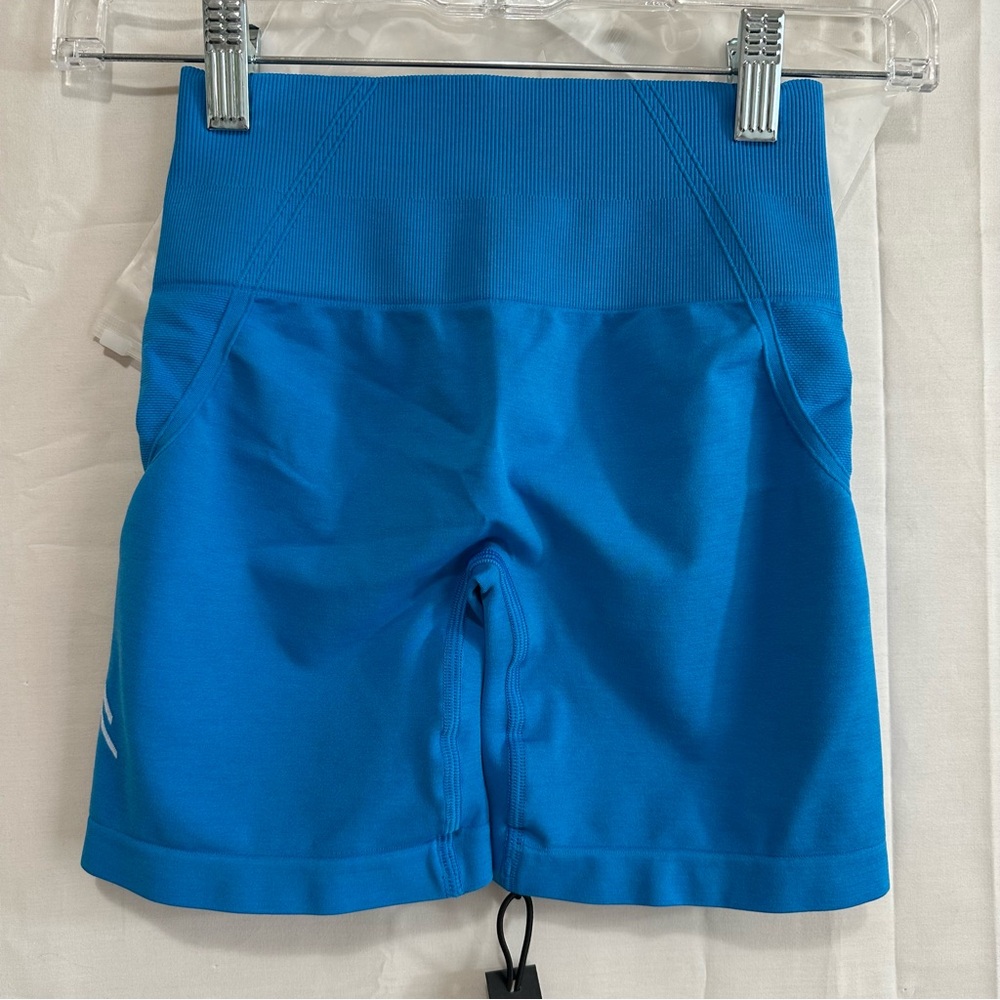 ONER ACTIVE Women Effortless Seamless Activewear Workout Shorts Tropical Blue XS - Picture 2 of 11